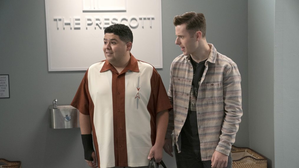 Rico Rodriguez as Manny Delgado, Nolan Gould as Luke Dunphy in Modern Family - Season 11, Episode 10 - 'The Prescott'