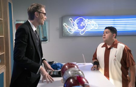 Stephen Merchant and Rico Rodriguez in Modern Family