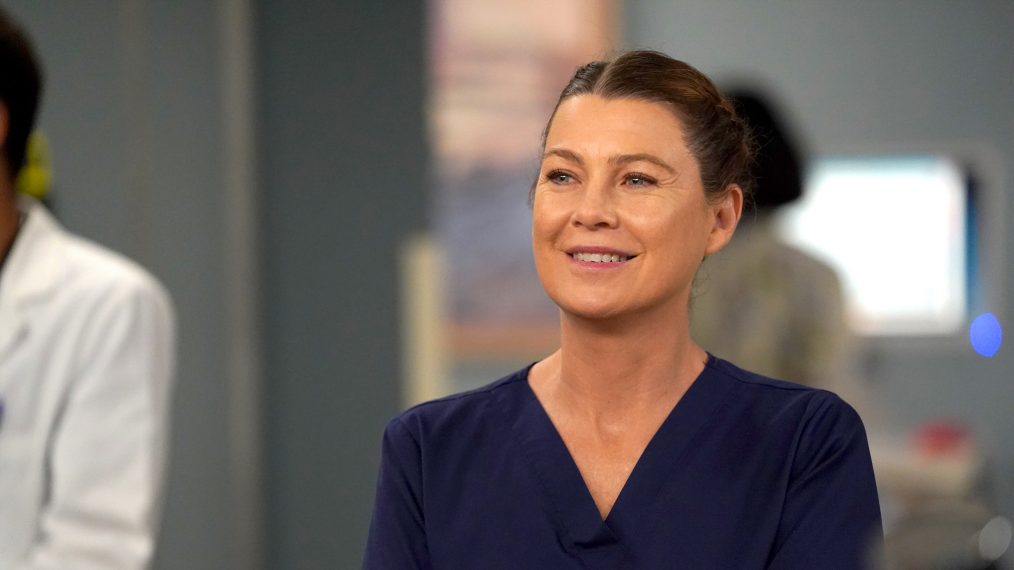 Ellen Pompeo as Meredith on Grey's Anatomy