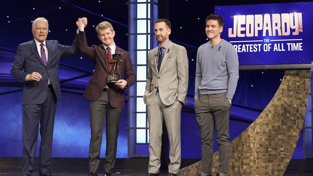 ALEX TREBEK, KEN JENNINGS, BRAD RUTTER, JAMES HOLZHAUER