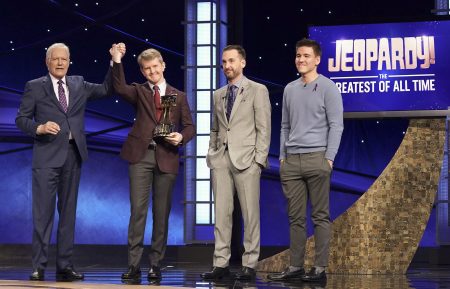 ALEX TREBEK, KEN JENNINGS, BRAD RUTTER, JAMES HOLZHAUER