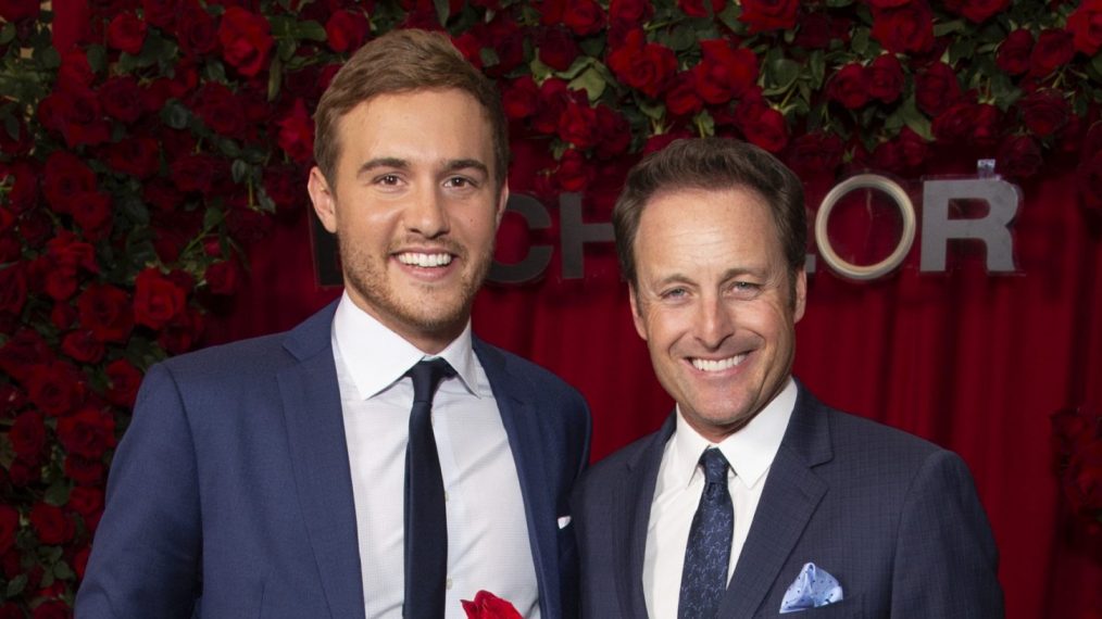 Peter Weber and Chris Harrison of The Bachelor