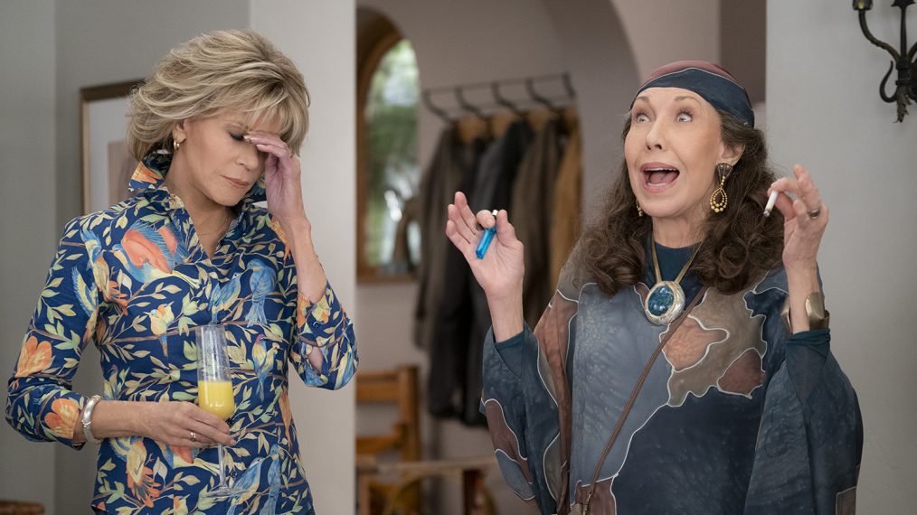 8. Frankie Bergstein (Grace and Frankie). She is involved in many businesses but causes trouble whenever it comes to managing finances.