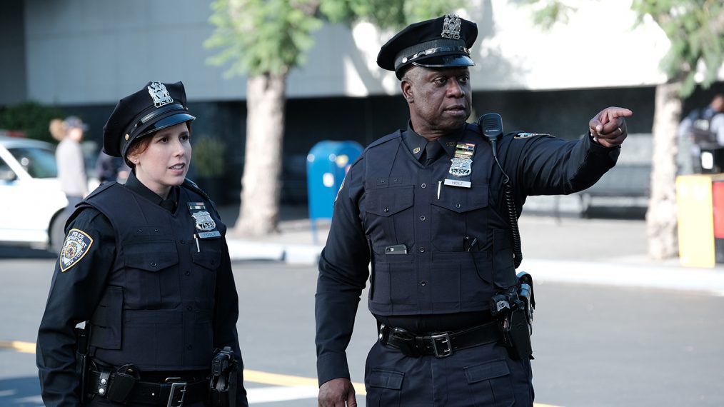 Vanessa Bayer and Andre Braugher in Brooklyn Nine Nine Season 7