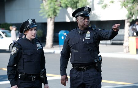 Vanessa Bayer and Andre Braugher in Brooklyn Nine Nine Season 7