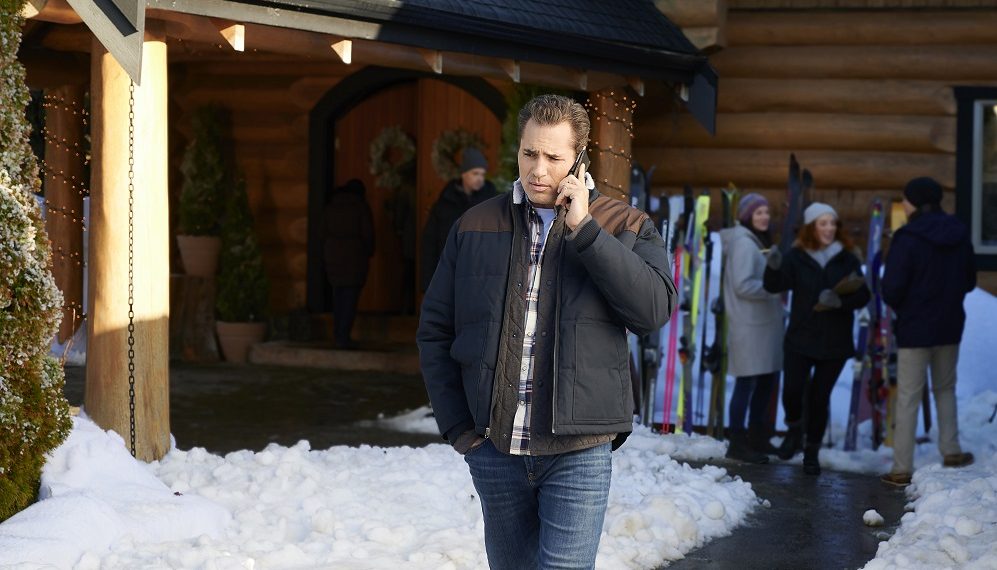 Hearts of Winter - Victor Webster on phone