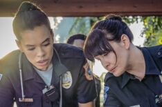 Guest star Brianna Baker and Liv Tyler in 9-1-1: Lone Star