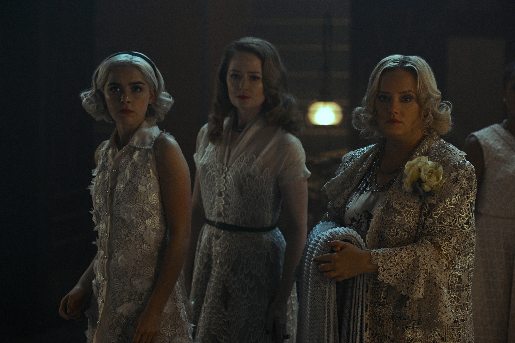 sabrina netflix white dress