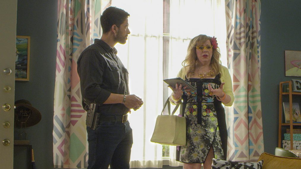 Luke (Adam Rodriguez) and Garcia (Kirsten Vangsness) in Criminal Minds - 'Saturday'