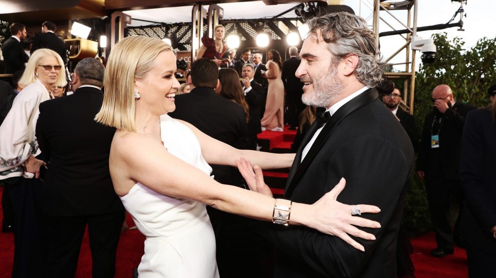 77th Annual Golden Globe Award Red Carpet Arrivals - Reese Witherspoon and Joaquin Phoenix