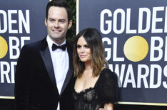 Bill Hader and Rachel Bilson attend the 77th Annual Golden Globe Awards
