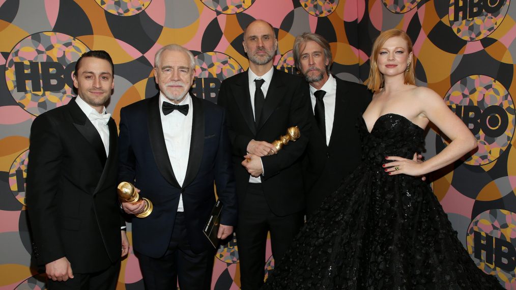 Kieran Culkin, Brian Cox, Jesse Armstrong, Alan Ruck and Sarah Snook attend HBO's Official 2020 Golden Globe Awards After Party