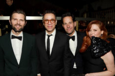 Adam Scott, Fred Armisen, Paul Rudd, and Natasha Lyonne attend the Netflix 2020 Golden Globes After Party