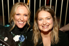 Toni Collette and Merritt Wever attend the Netflix 2020 Golden Globes After Party