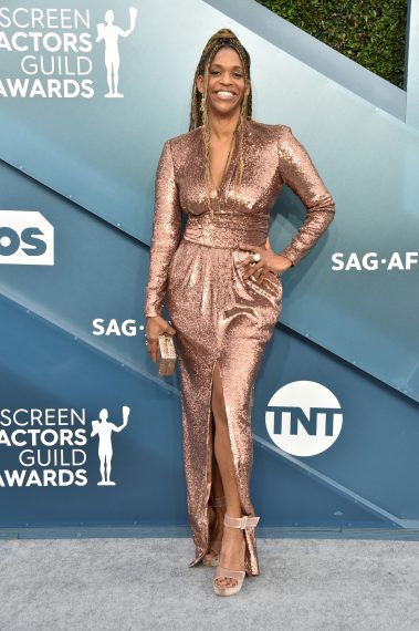 Merrin Dungey attends the 26th Annual Screen Actors Guild Awards