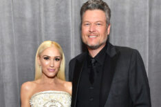 Gwen Stefani and Blake Shelton attend the 62nd Annual Grammy Awards