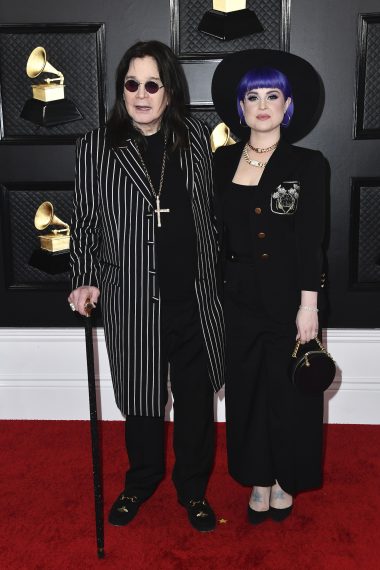 Ozzy Osbourne and Kelly Osbourne attend the 62nd Annual Grammy Awards