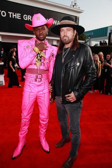 Lil Nas X and Billy Ray Cyrus attend the 62nd Annual Grammy Awards