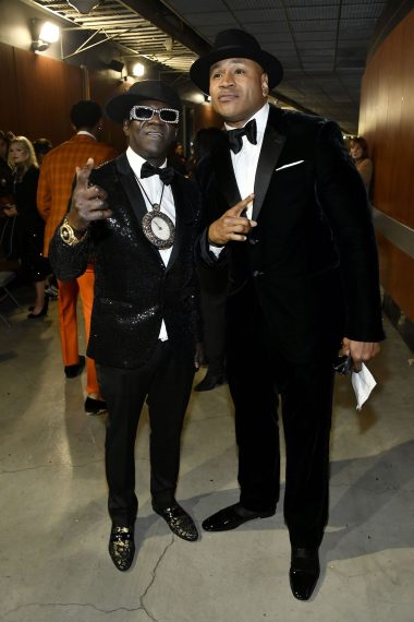 Flavor Flav and LL Cool J attend the 62nd Annual Grammy Awards