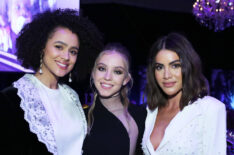 Nathalie Emmanuel, Sydney Sweeney, and Camila Coelho attend Steven Tyler's Third Annual Grammy Awards Viewing Party