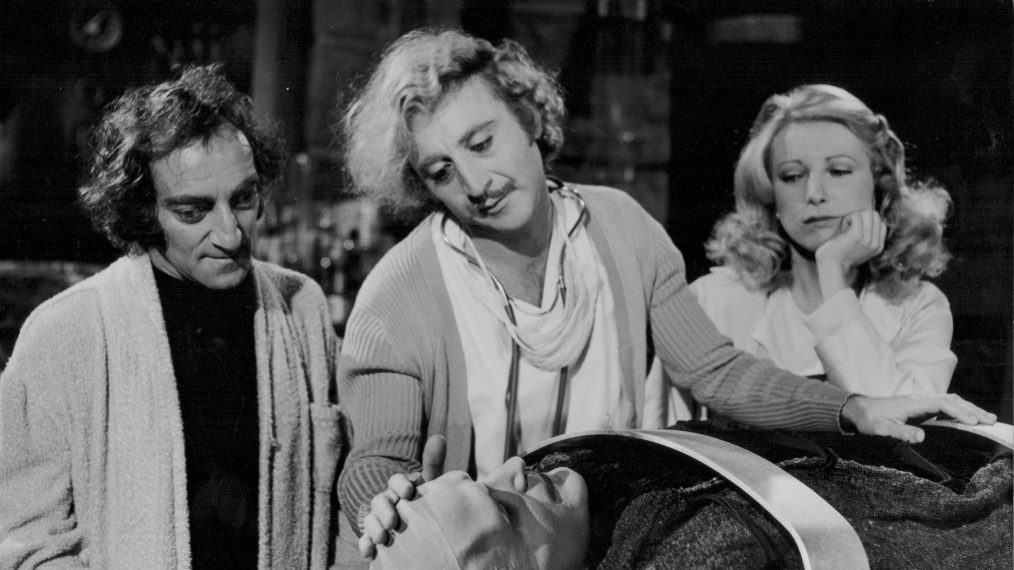 Young Frankenstein - Marty Feldman, Gene Wilder, Teri Garr, and Mel Brooks as Victor Frankenstein