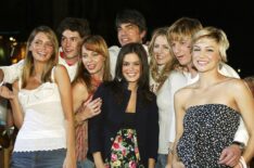 The O.C cast - Mischa Barton, Adam Brody, Melinda Clarke, Peter Gallagher, Rachel Bilson, Kelly Rowan, Benjamin McKenzie and Samaire Armstrong