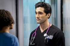 Chicago Med - Season 5 - Yaya DaCosta as April Sexton, Dominic Rains as Dr. Crockett Marcel
