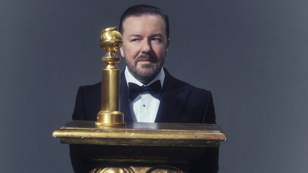 Ricky Gervais, host of the Golden Globe Awards - Season 77