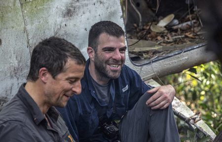 Bear Grylls and Zachary Quinto in Running Wild With Bear Grylls