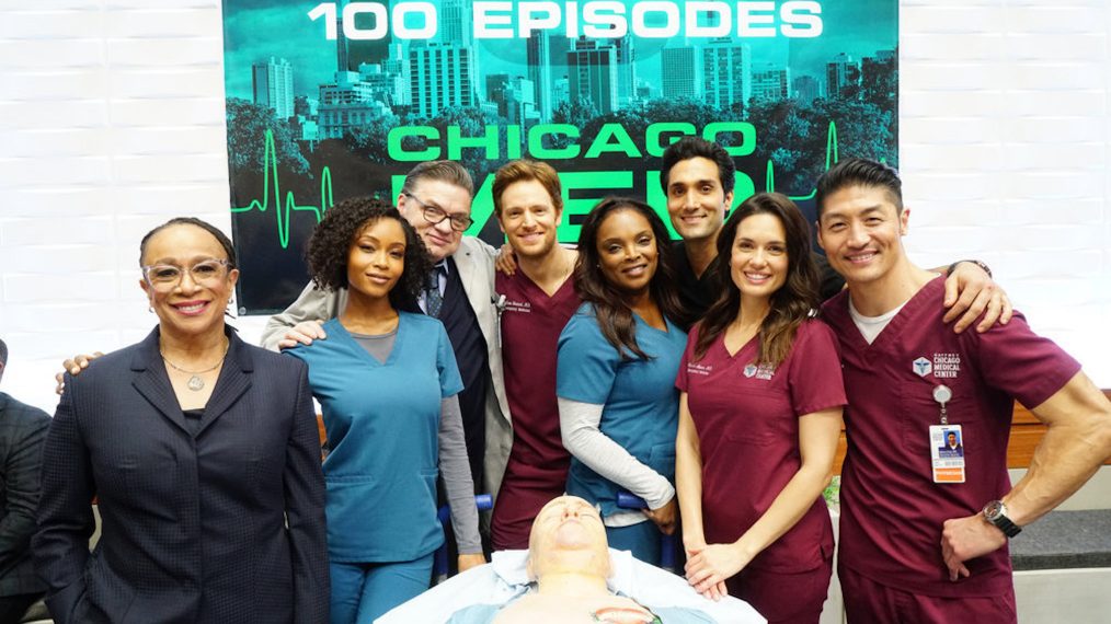 Chicago Med 100 Episodes Cast Cake
