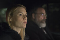 Claire Danes as Carrie Mathison and Mandy Patinkin as Saul Berenson in the Homeland