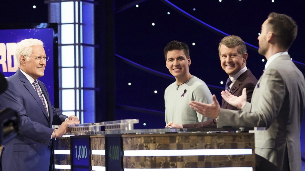 ALEX TREBEK, JAMES HOLZHAUER, KEN JENNINGS