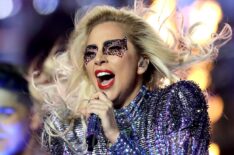Lady Gaga performs during the Super Bowl 51 Halftime Show in 2017