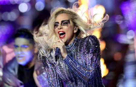 Lady Gaga performs during the Super Bowl 51 Halftime Show in 2017