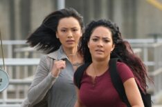 Levy Tran as Desi Nguyen, Tristin Mays as Riley Davis in MacGuyver