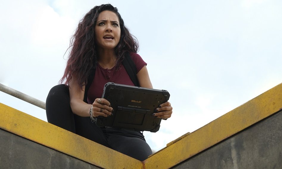 Tristin Mays as Riley Davis in MacGyver