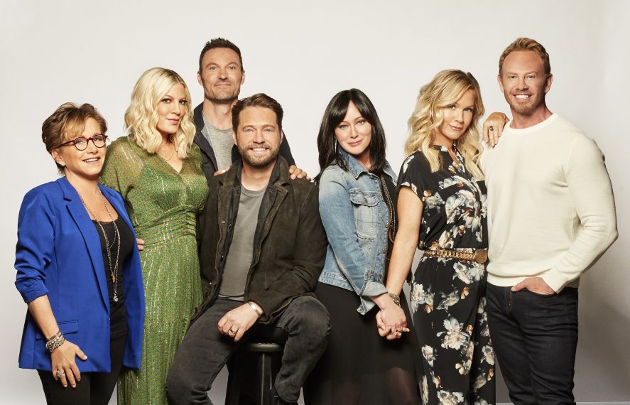 BH90210 - Gabrielle Carteris, Tori Spelling, Brian Austin Green, Jason Priestley, Shannen Doherty, Jennie Garth, and Ian Ziering