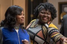 Taraji P. Henson, Gabourey Sidibe, Terrence Howard and Kiandra Richardson in the 'Talk Less' episode of Empire