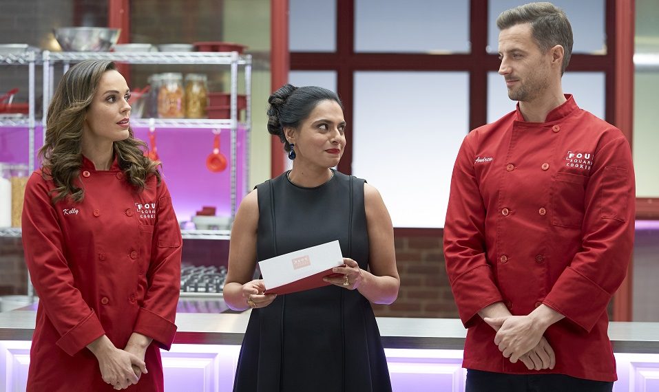 Hallmark Channel's Love Ever After the Secret Ingredient - Erin Cahill, Maneet Chauhan, and Brendan Penny