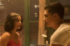 Lucy Hale as Katy Keene and Zane Holtz as K.O. Kelly in Katy Keene