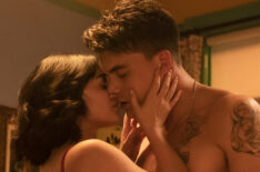 Lucy Hale as Katy Keene and Zane Holtz as K.O. Kelly in Katy Keene