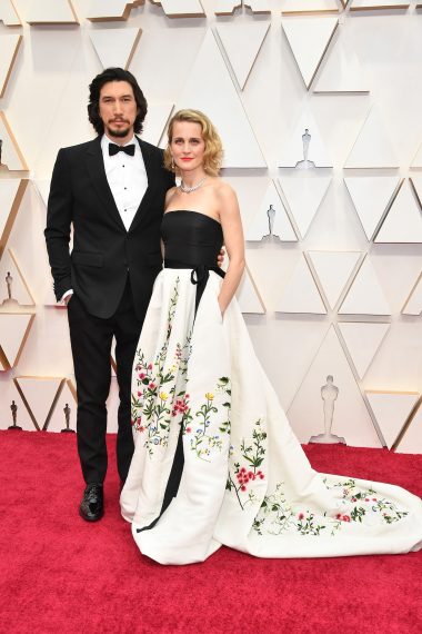 Adam Driver and Joanne Tucker attend the 92nd Annual Academy Awards