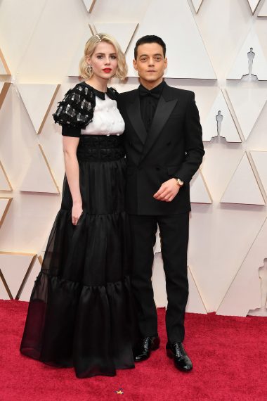 Oscars 2020 Red Carpet - Lucy Boynton & Rami Malek