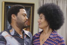 Blackish - Anthony Anderson and Tracee Ellis Ross with Good Times Hair