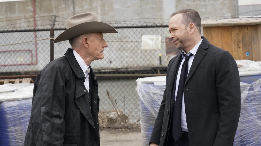 Lyle Lovett as Texas Ranger Waylon Gates, Donnie Wahlberg as Danny Reagan in Blue Bloods - Season 10 Episode 14
