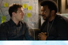 Andy Samberg as Jake Peralta, Craig Robinson as Doug Judy in Brooklyn Nine-Nine