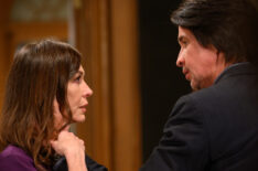 Finola Hughes as Anna Devane and Michael Easton as Hamilton Finn in General Hospital