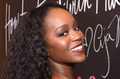 Aja Naomi King attends the How to Get Away With Murder production wrap