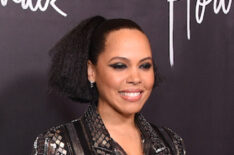 Amirah Vann attends the How to Get Away With Murder production wrap