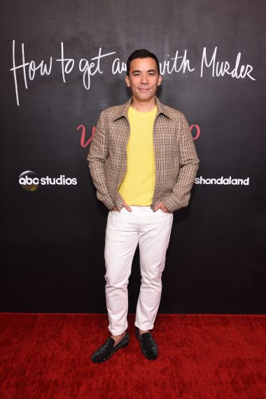 Conrad Ricamora attends the How to Get Away With Murder production wrap